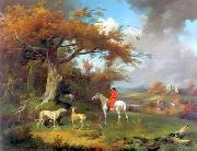 unknow artist Classical hunting fox, Equestrian and Beautiful Horses, 071. oil painting on canvas